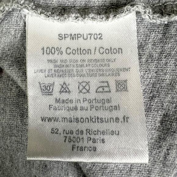 Men's Maison Kitsune Paris - Music Fashion Run DMC Style T-Shirt - Size Small - Picture 4 of 5